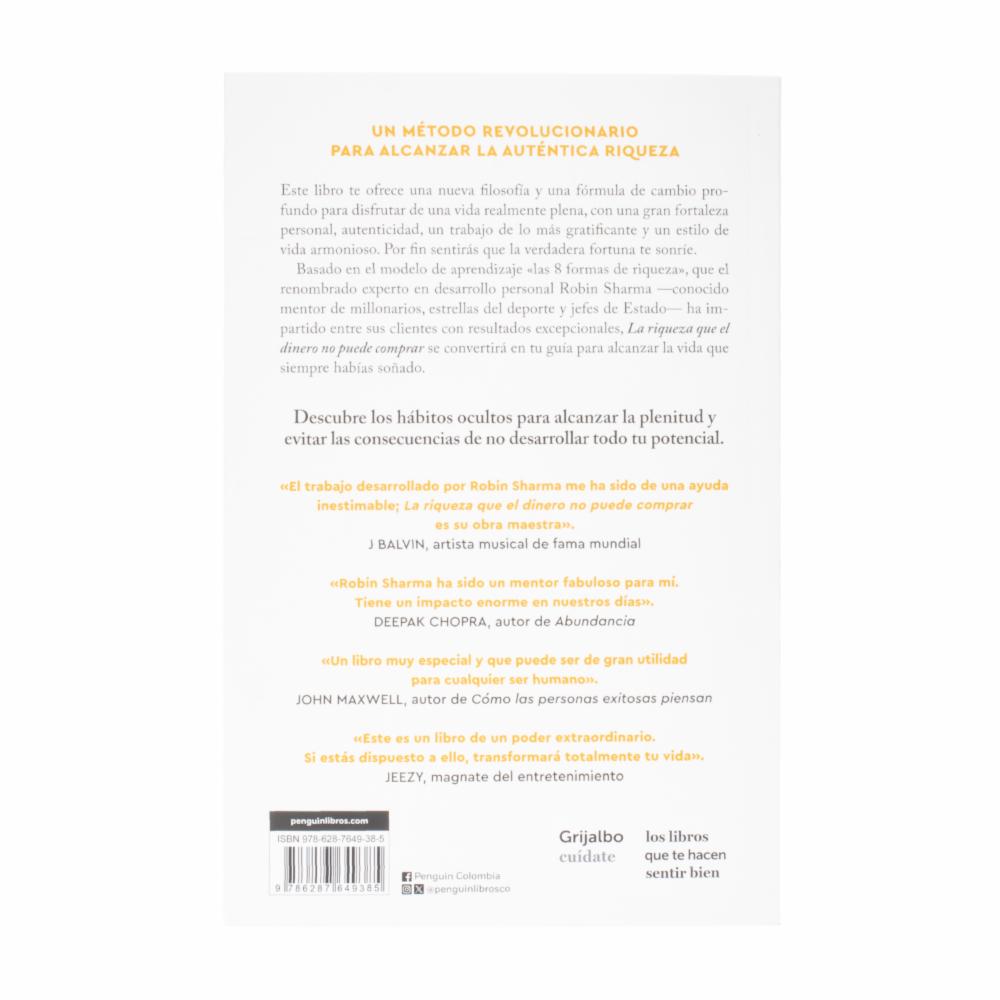 Libro La Riqueza Que EL Dinero No Puede Comprar MR.BOOKS 400 Páginas ...
