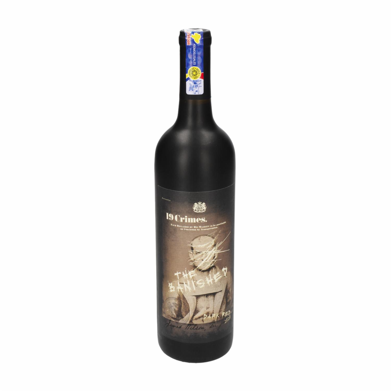 Vino Tinto 19 Crimes The Banished Dark Red Woodbridge 750 Ml