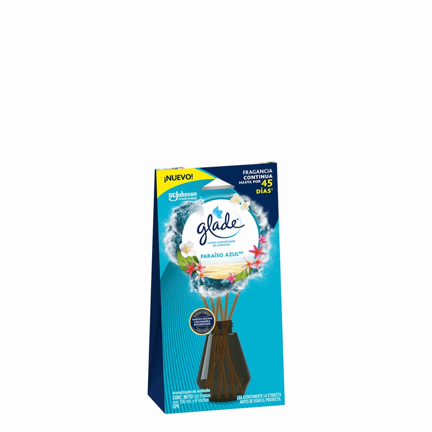 Varitas Aromatizantes Paraíso Azul GLADE 100 Ml - Supermaxi
