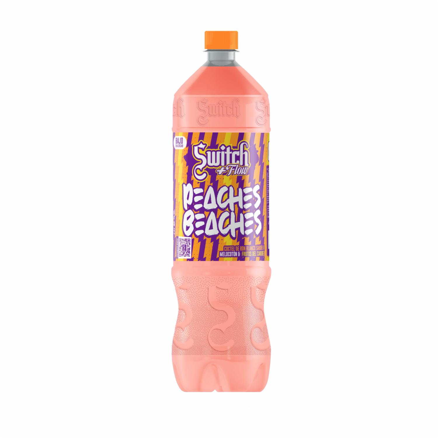 Peaches Beaches Coctel De Ron Sabor A Melocotón Y Frutos Del Caribe Switch 1400 Ml