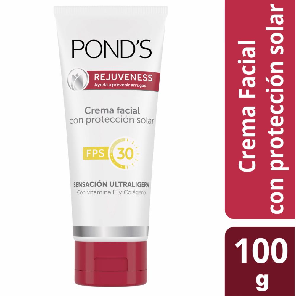 Crema Facial Rejuveness Con Factor De Protección Solar 30 POND'S 100 G ...
