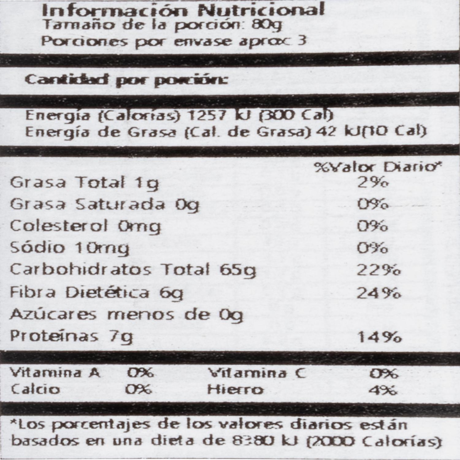 Pasta Chía Spaghetti EL DORADO 250   G