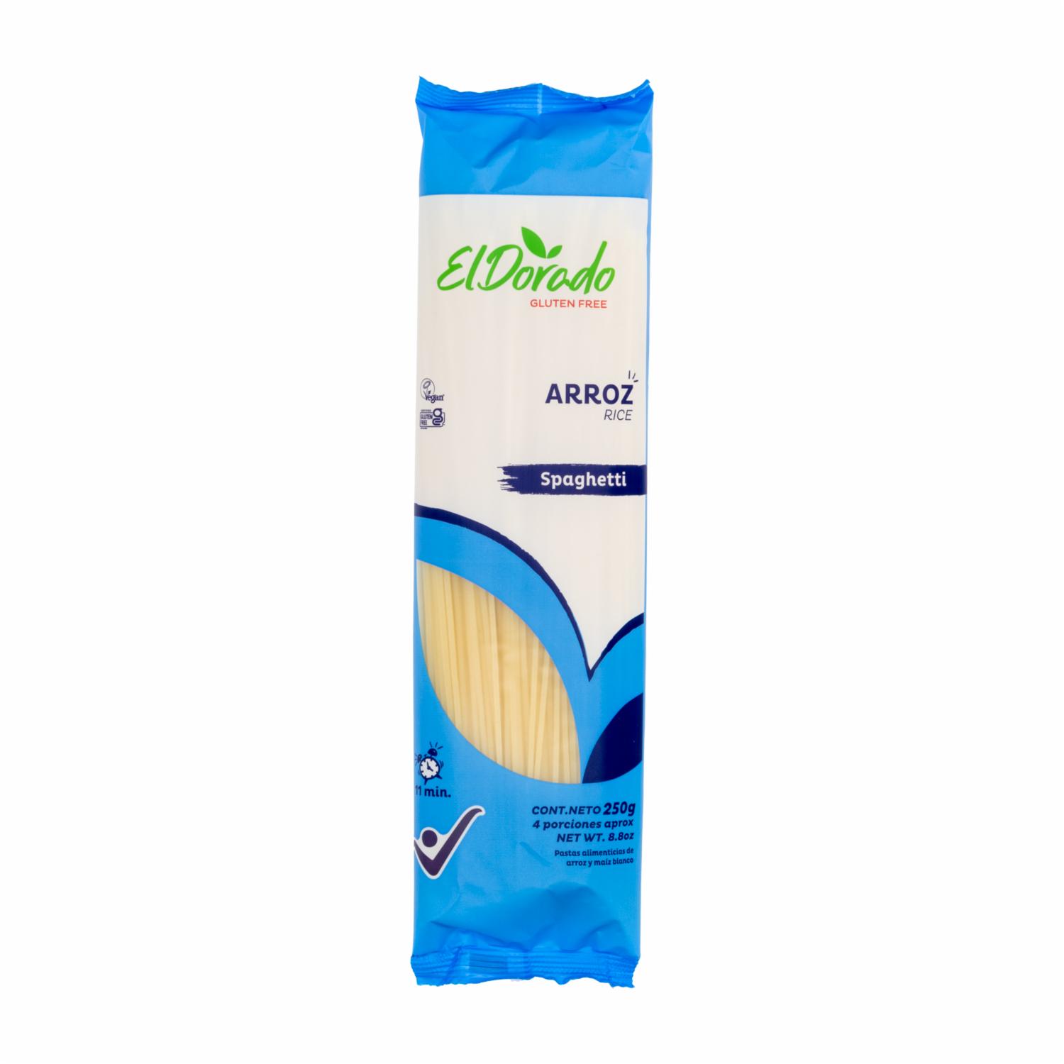Pasta De Arroz Spaghetti Sin Gluten EL DORADO 250  G