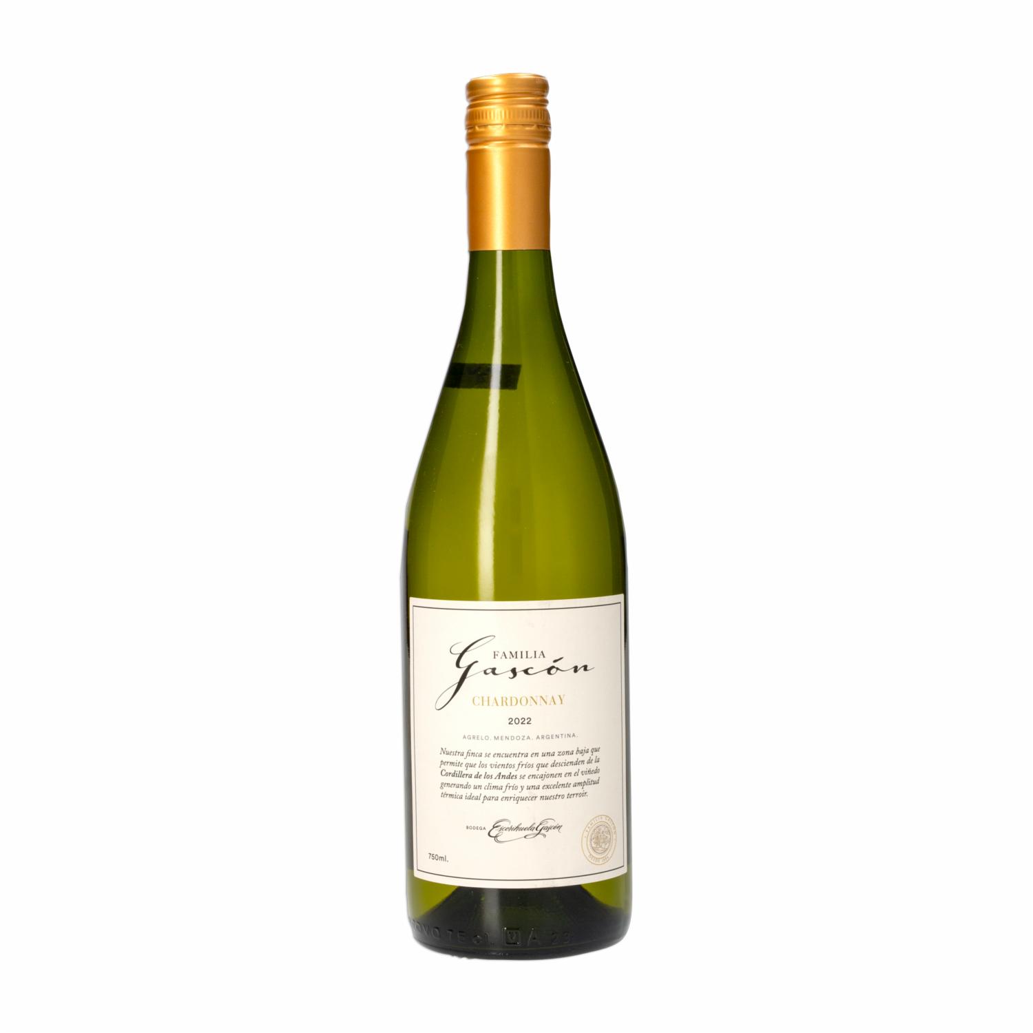 Vino Blanco Chardonnay FAMILIA GASCÓN 750 Ml