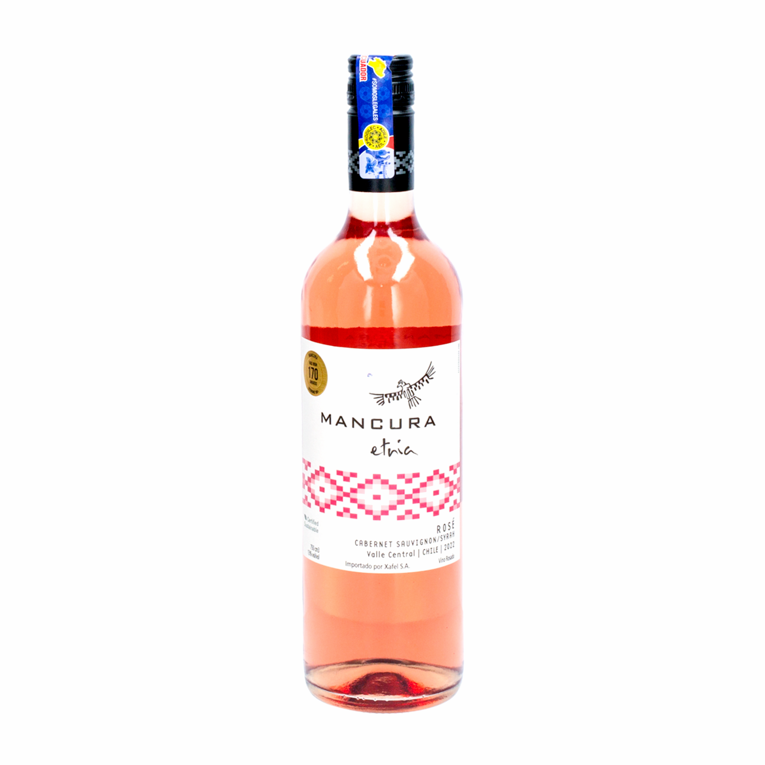 Vino Rosado Etnia Cabernet Chileno Mancura 750 Ml