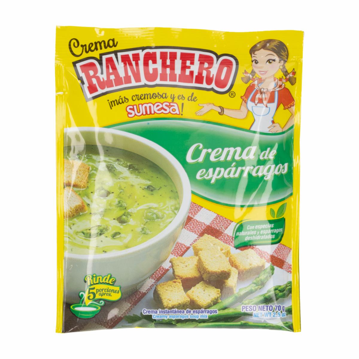 Crema Instantánea De Espárragos RANCHERO 70 G