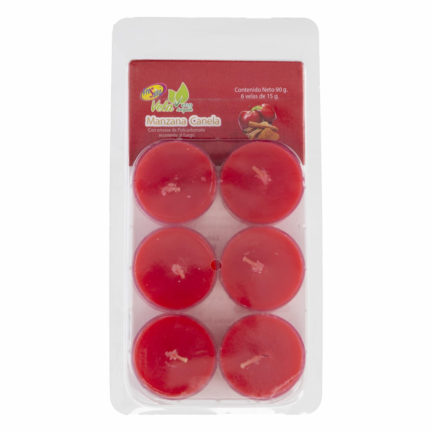 Vela Ambiental Manzana Canela FRESSITA 6 X 90 G