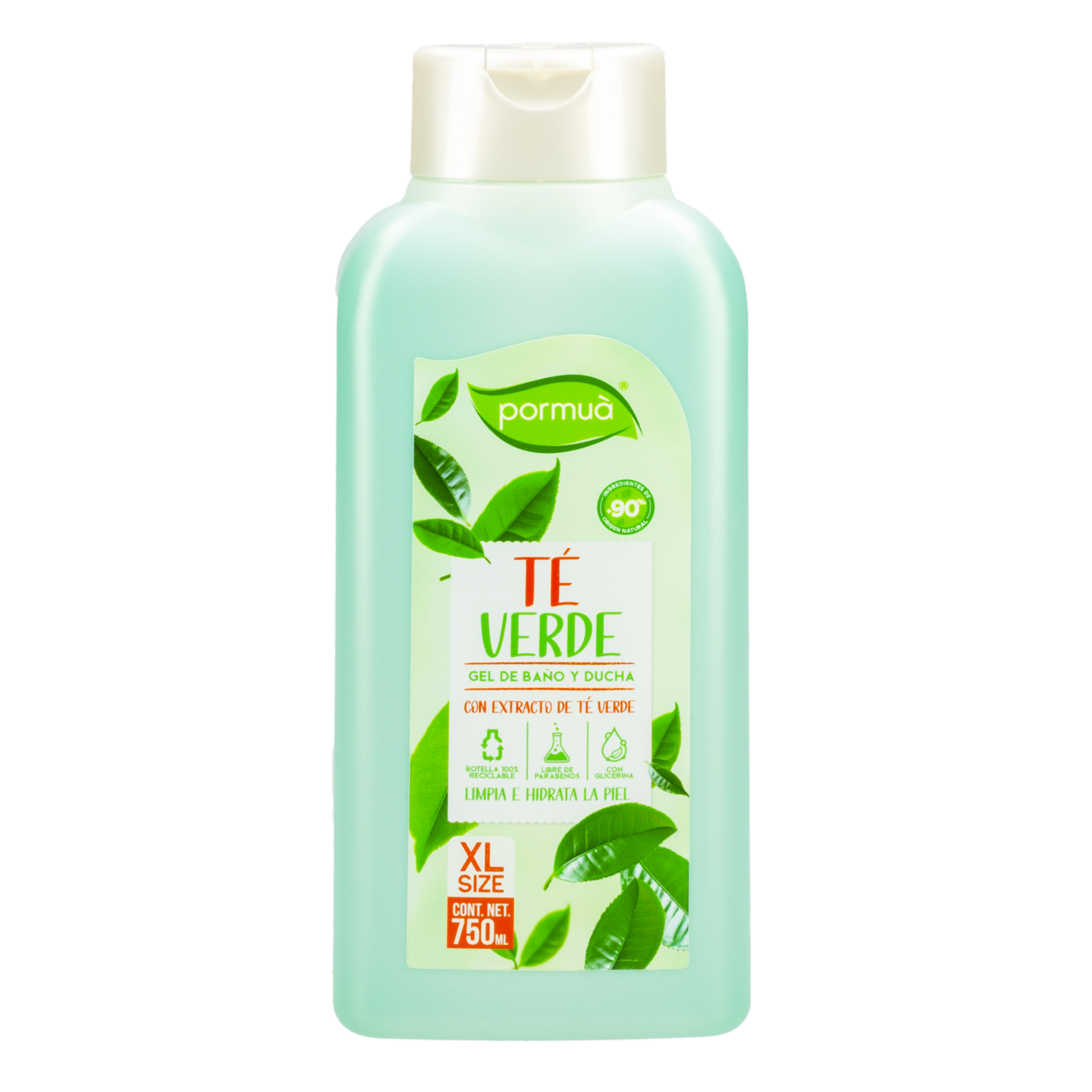 Gel De Baño Antioxidante Con Te Verde PORMUÀ 750 Ml
