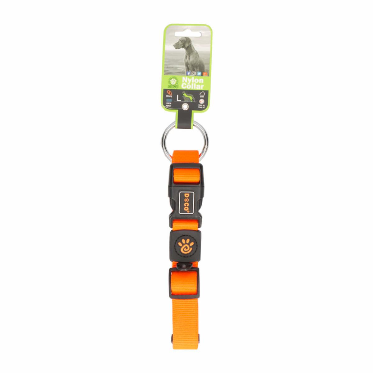 Collar Para Mascota Anillo Naranja DOCO Grande