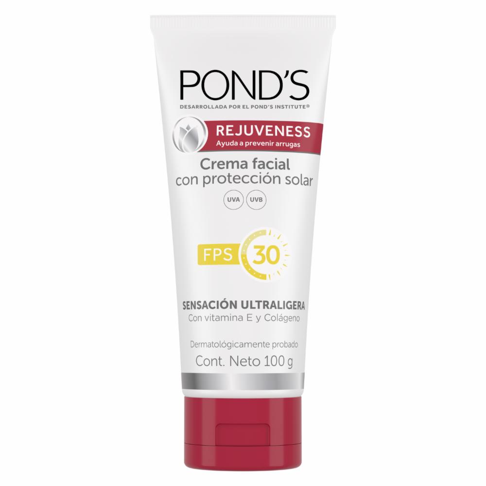 Crema Facial Rejuveness Con Factor De Protección Solar 30 POND`S 100 G ...