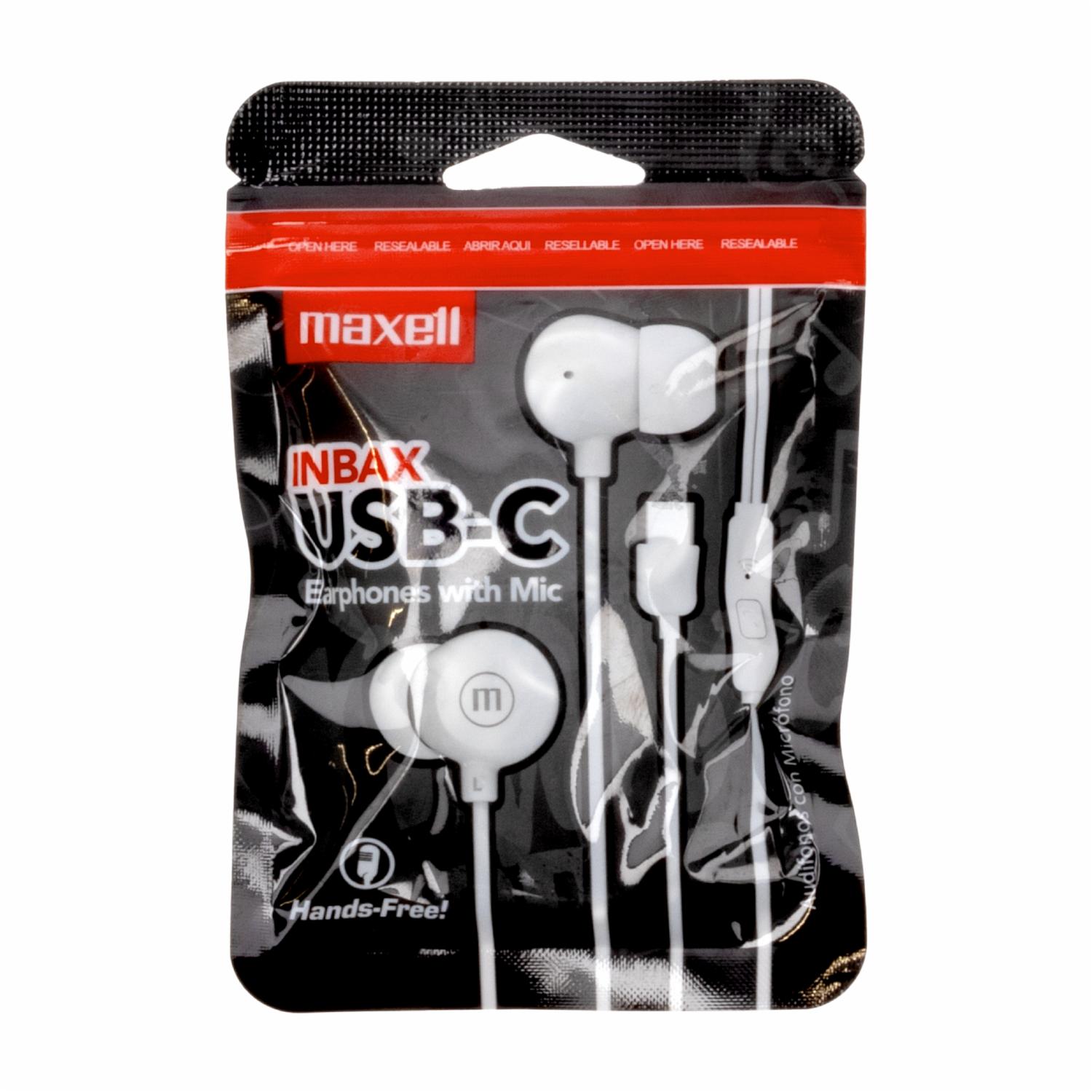 Audífonos In Bax Usb C 348595 MAXELL Con Cable Supermaxi