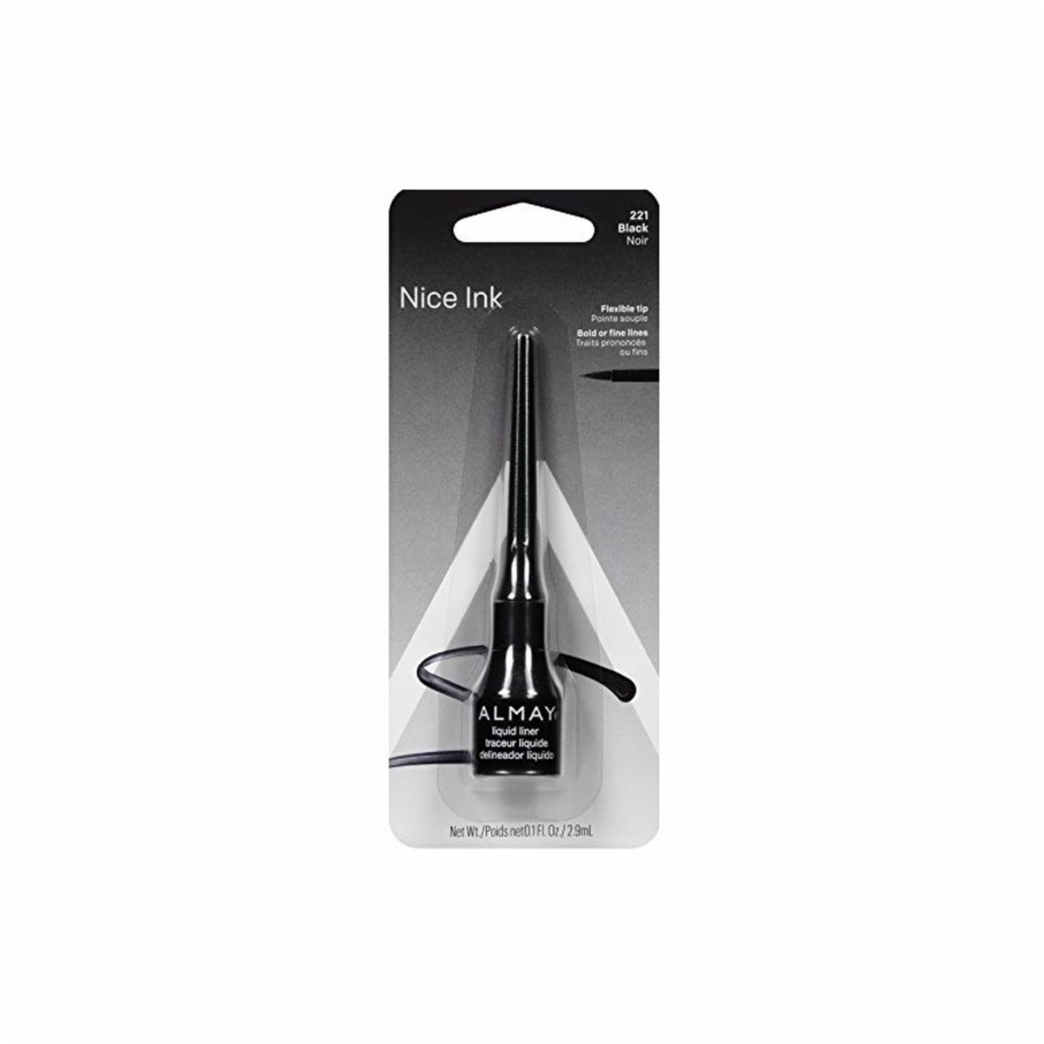 Delineador De Ojos Líquido Color Negro ALMAY 2,9 Ml