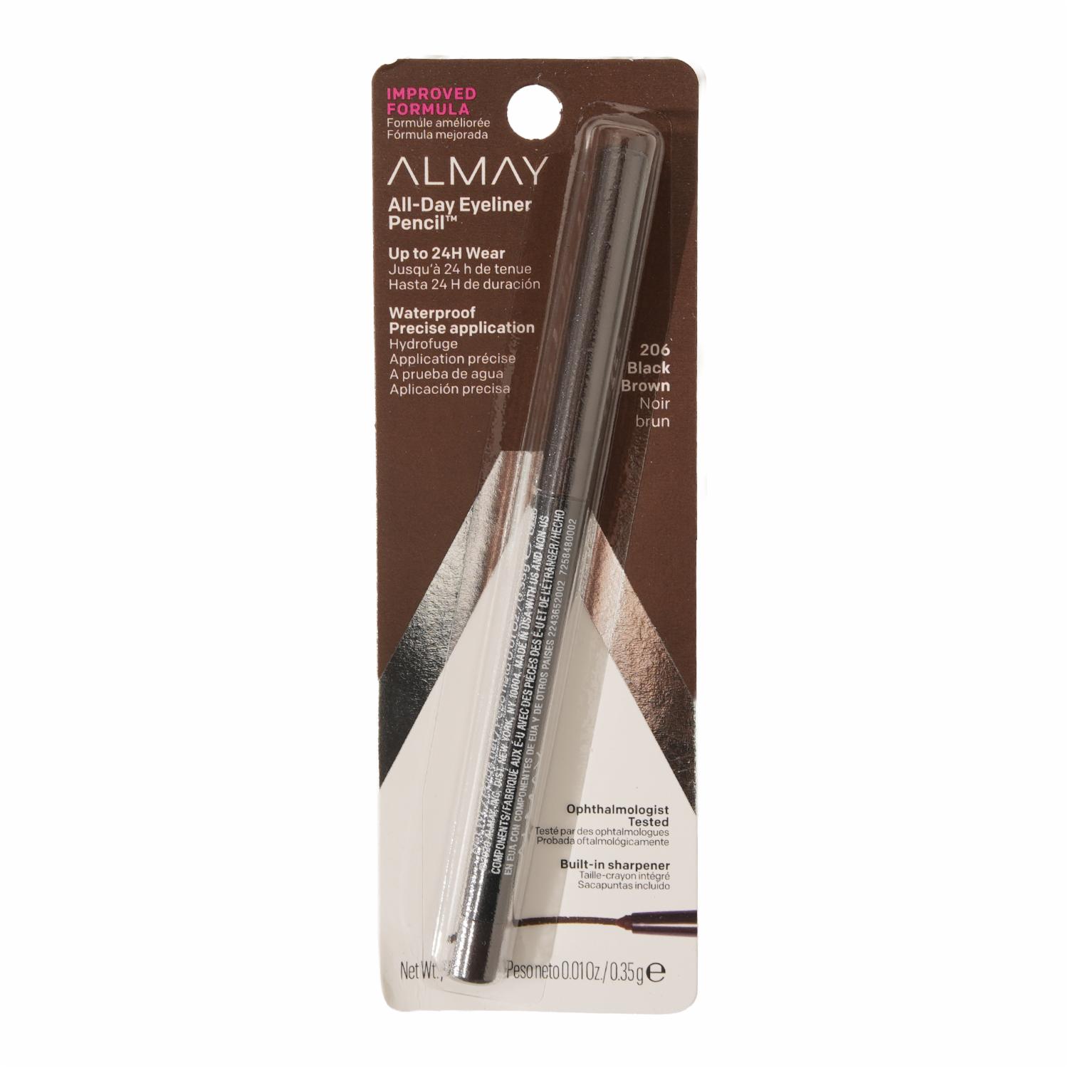 Delineador De Ojos Black/Brown 20 ALMAY Unidad