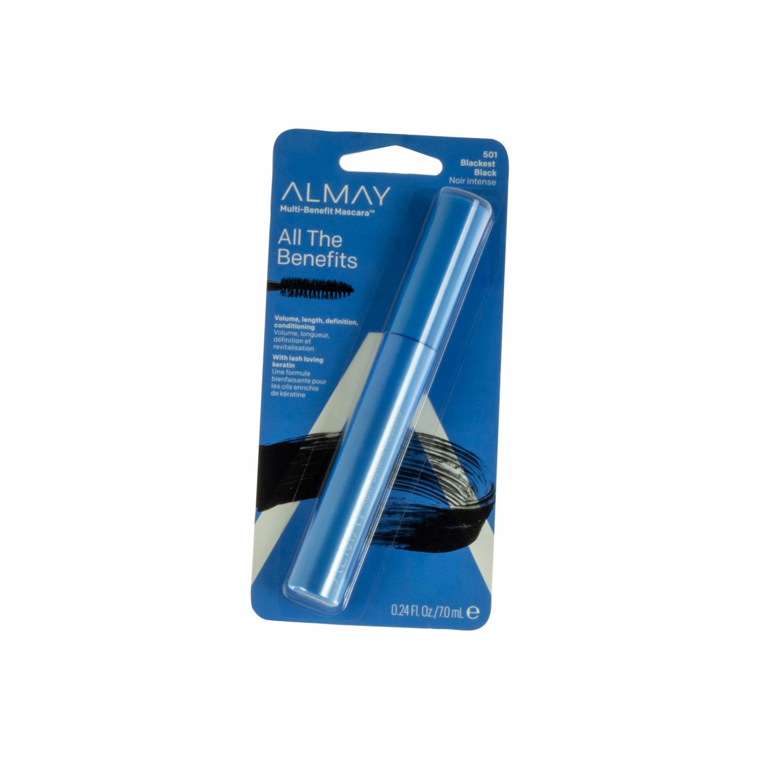 Máscara De Pestañas 1Coat Multi Benefic Color Negro ALMAY 7 Ml