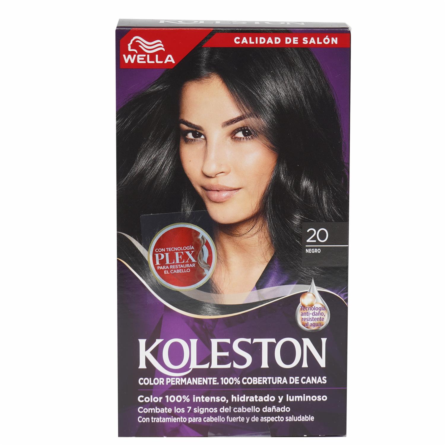 Tinte De Cabello Capilar Negro 20 KOLESTON Unidad