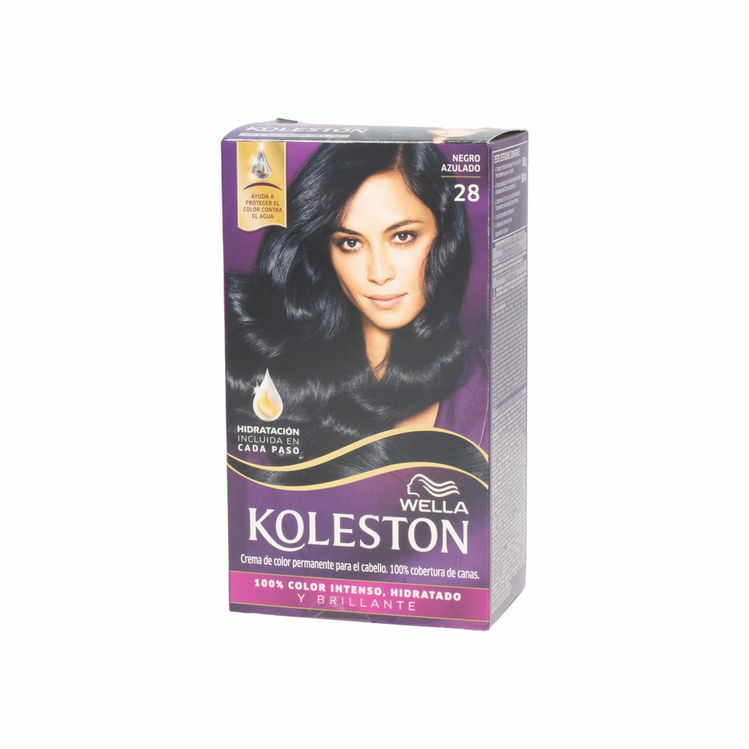 Tinte De Cabello N° 28 Negro Azulado KOLESTON 50 Ml