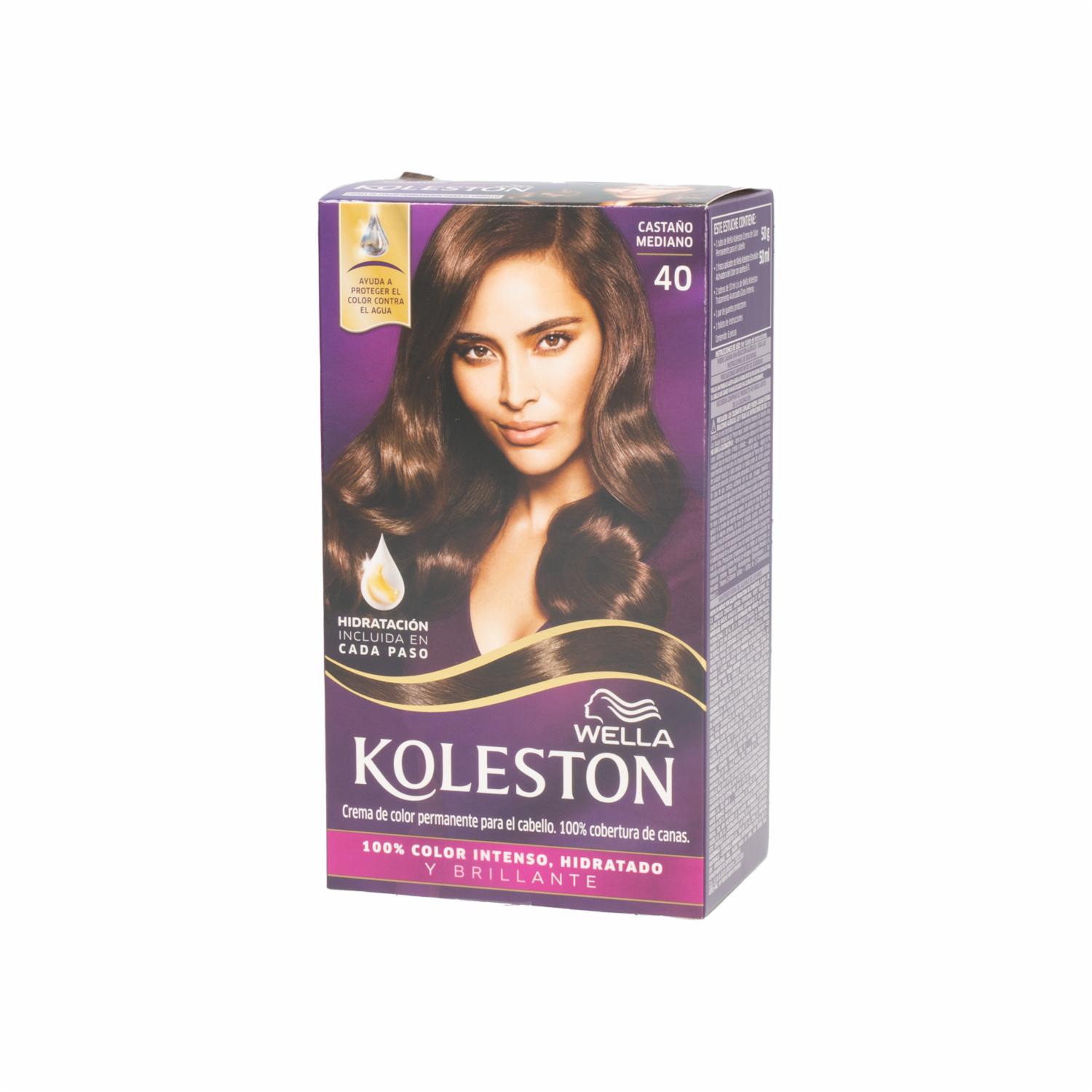 Tinte De Cabello Castaño Medio N° 40 KOLESTON Unidad
