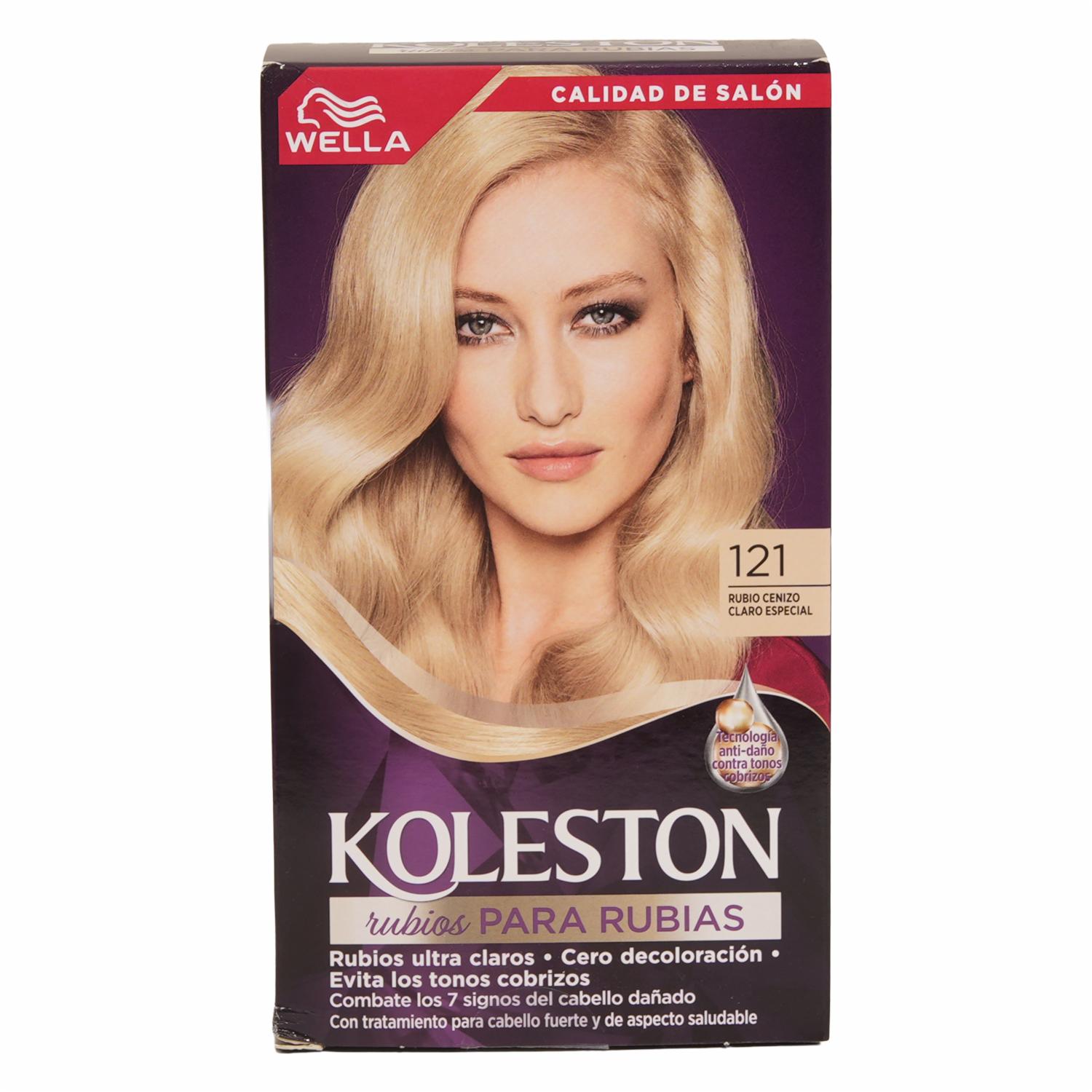 Tinte De Cabello Capilar Kit N121 Rubio Cenizo Claro KOLESTON 50 Ml