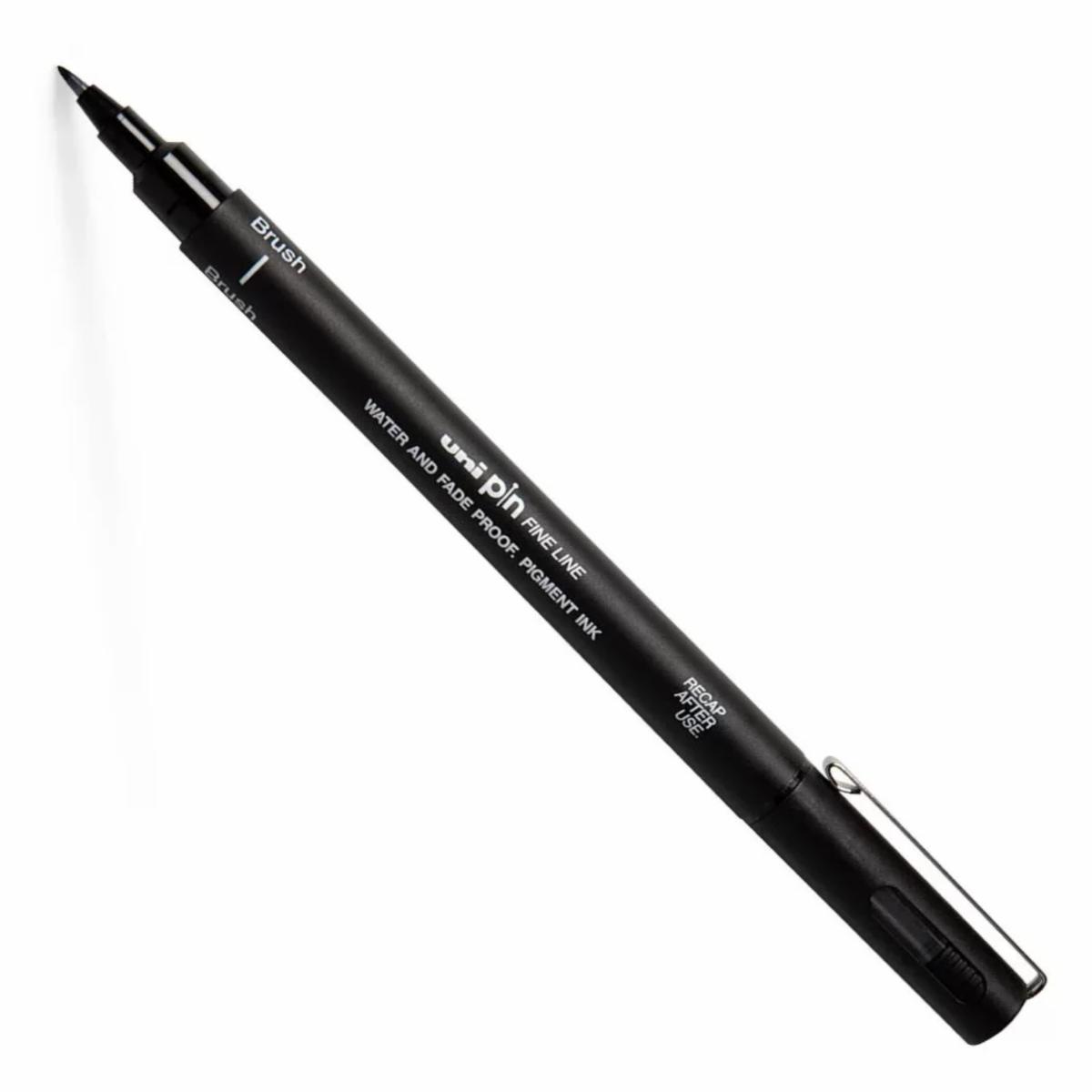 Marcador Numerado Pin Fine Line Brush Negro UNI 20 Cm x 5 Cm