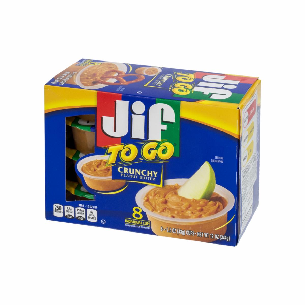 Mantequilla De Maní Crujiente To Go JIF 8 X 43 G