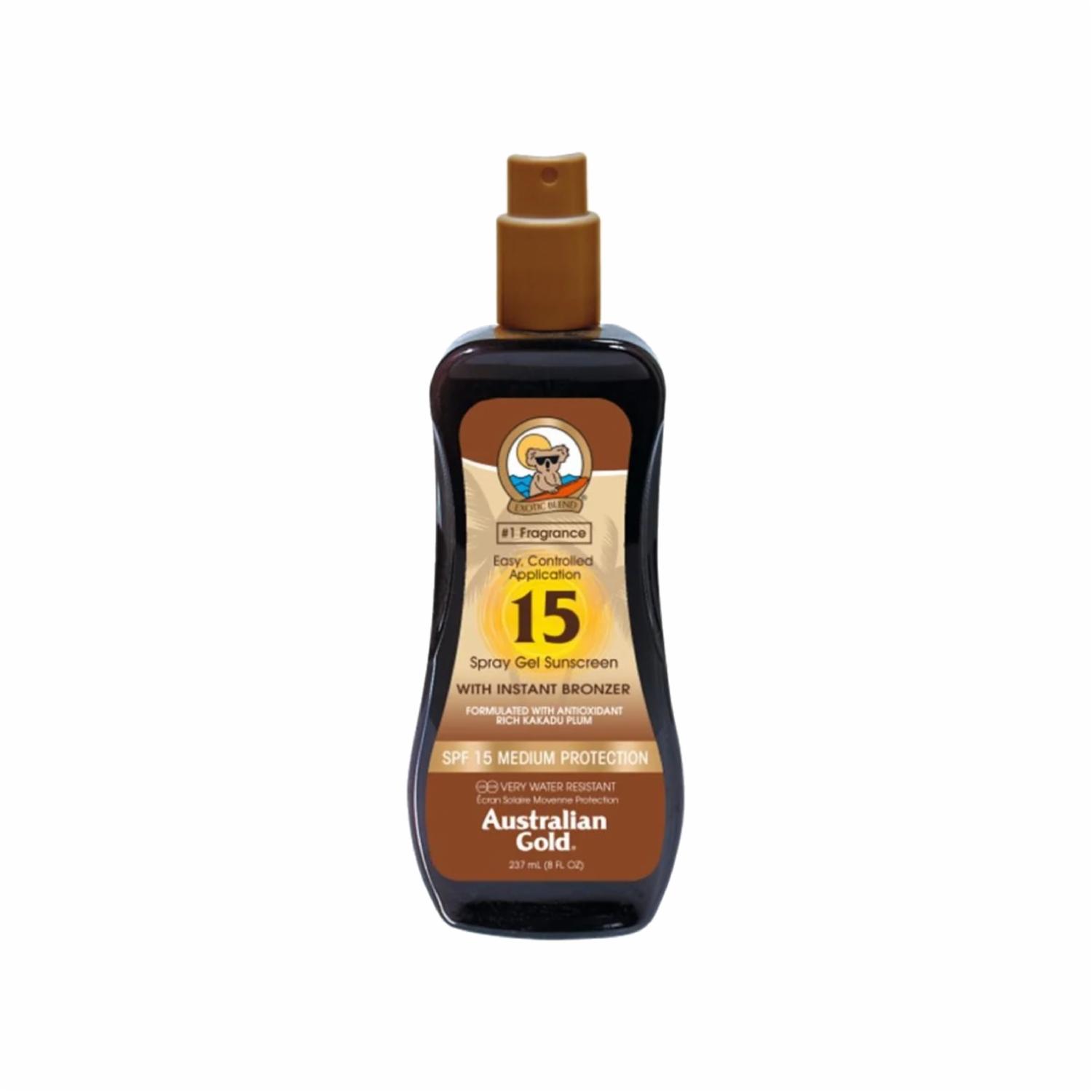 Bronceador Acelerante Instant Gel Spray Spf15 AUSTRALIAN GOLD 237 Ml