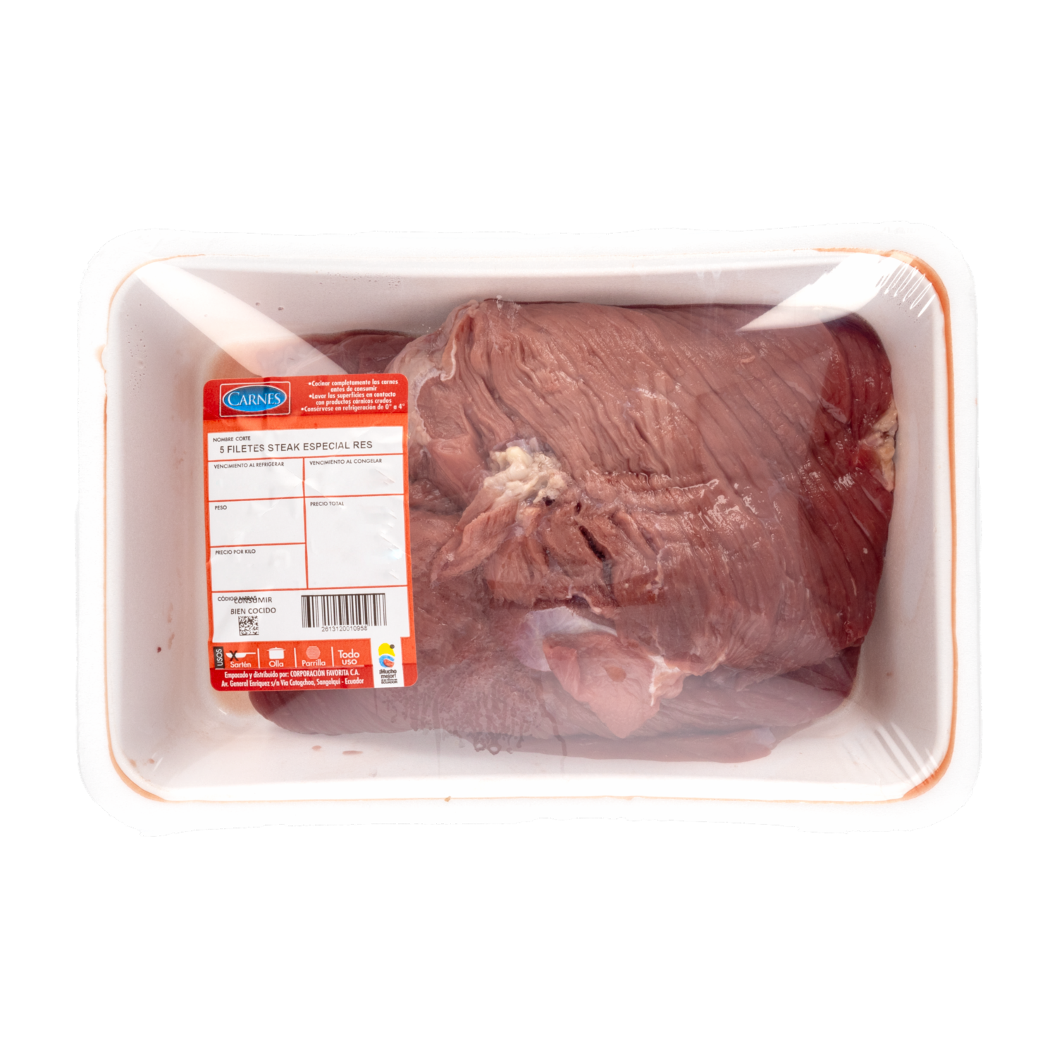 Steak Especial De Res 5 Filetes SUPERCARNES Al Peso