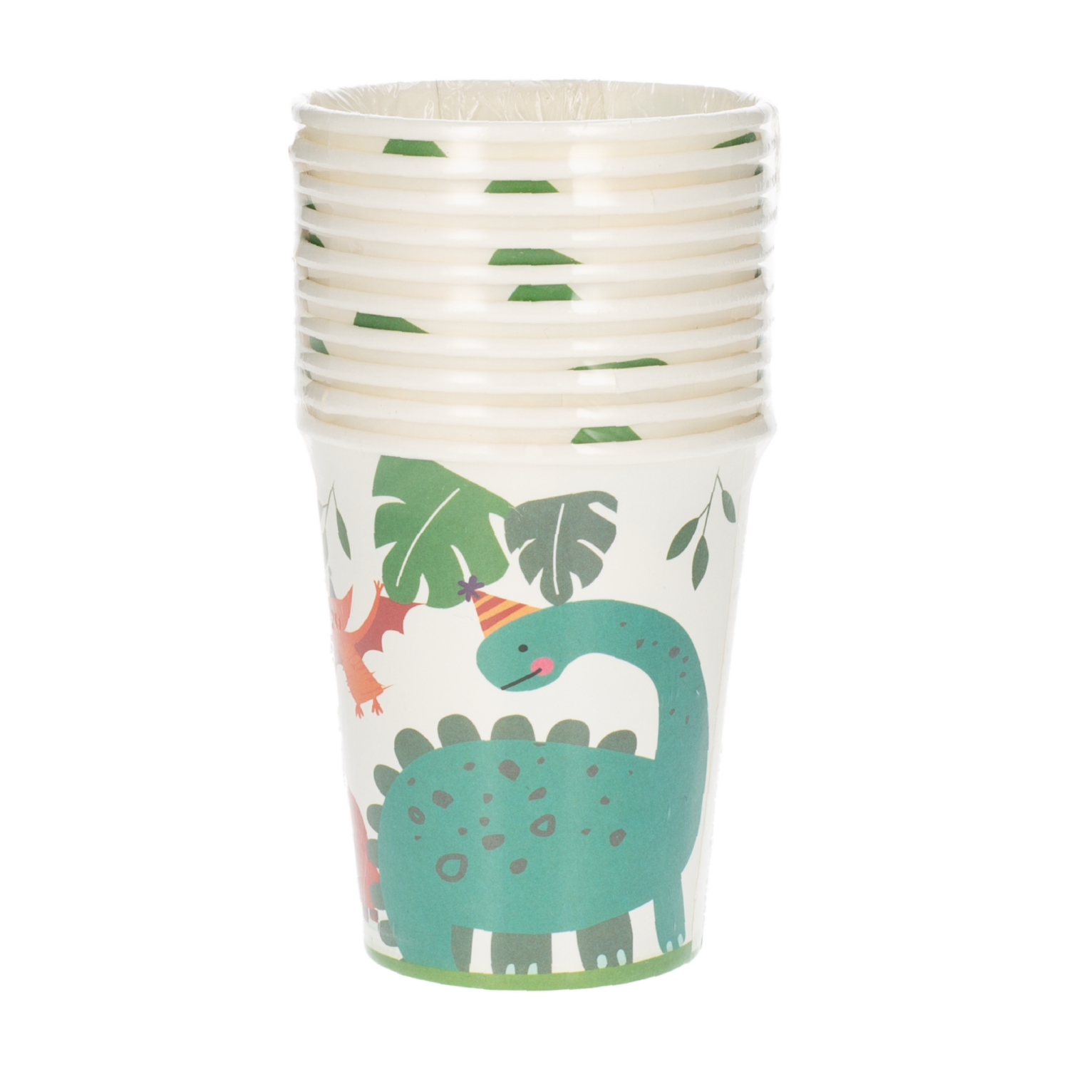 Vasos Desechables Diseño Dino 8 Onzas IMPORTADORA CUMPLEAÑOS X 10 Uds