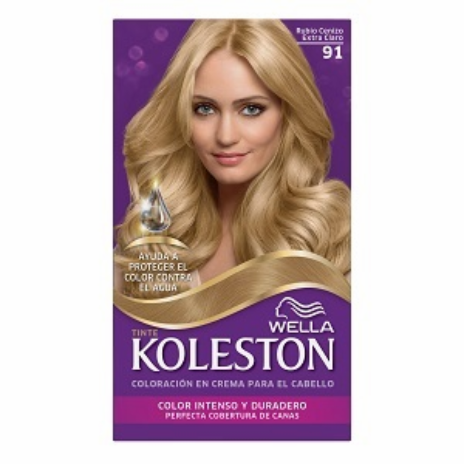 Tinte De Cabello Kit N91 Rubio Cenizo KOLESTON Unidad