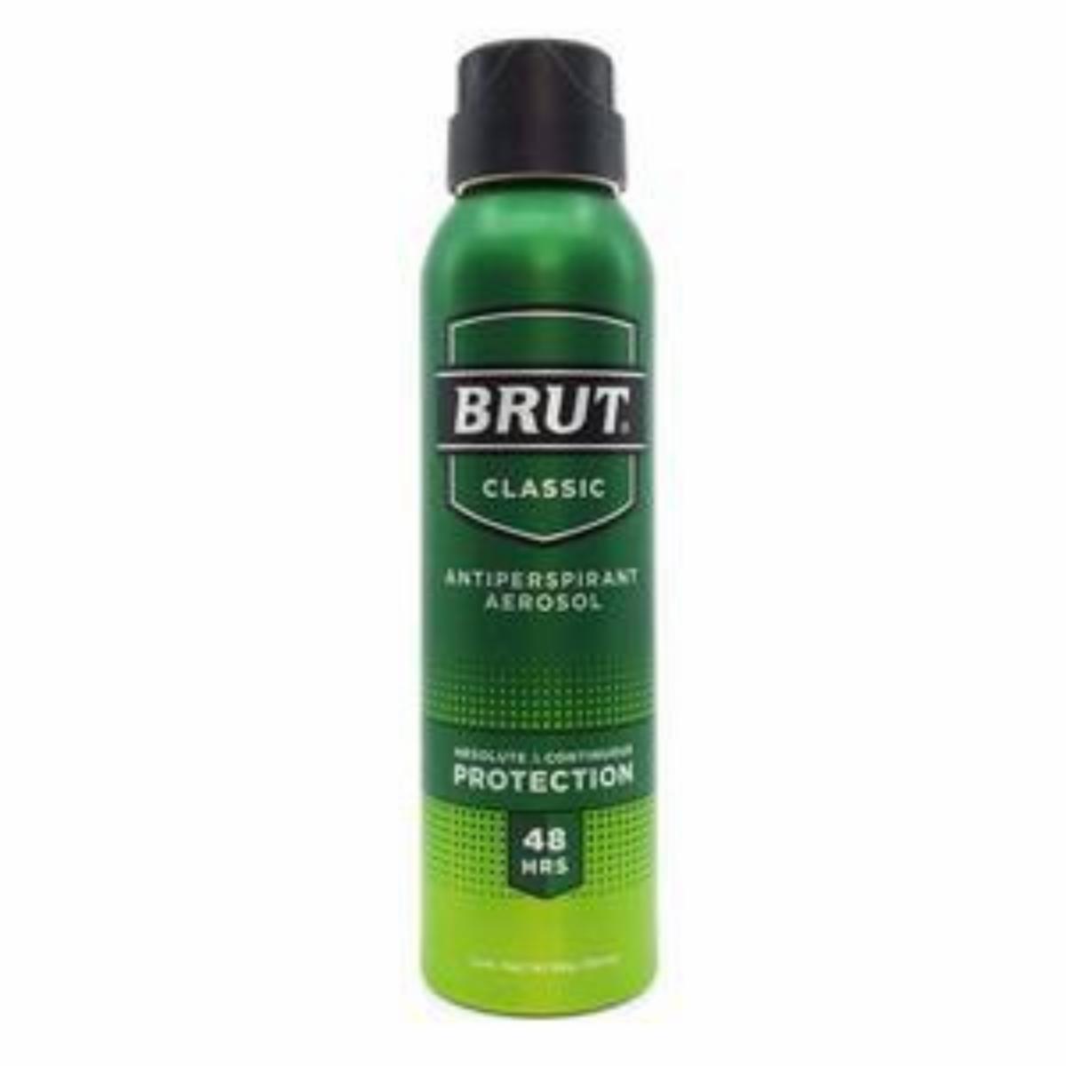 Desodorante En Aerosol Aero Antitranspirante 48H Classic BRUT 150 Ml