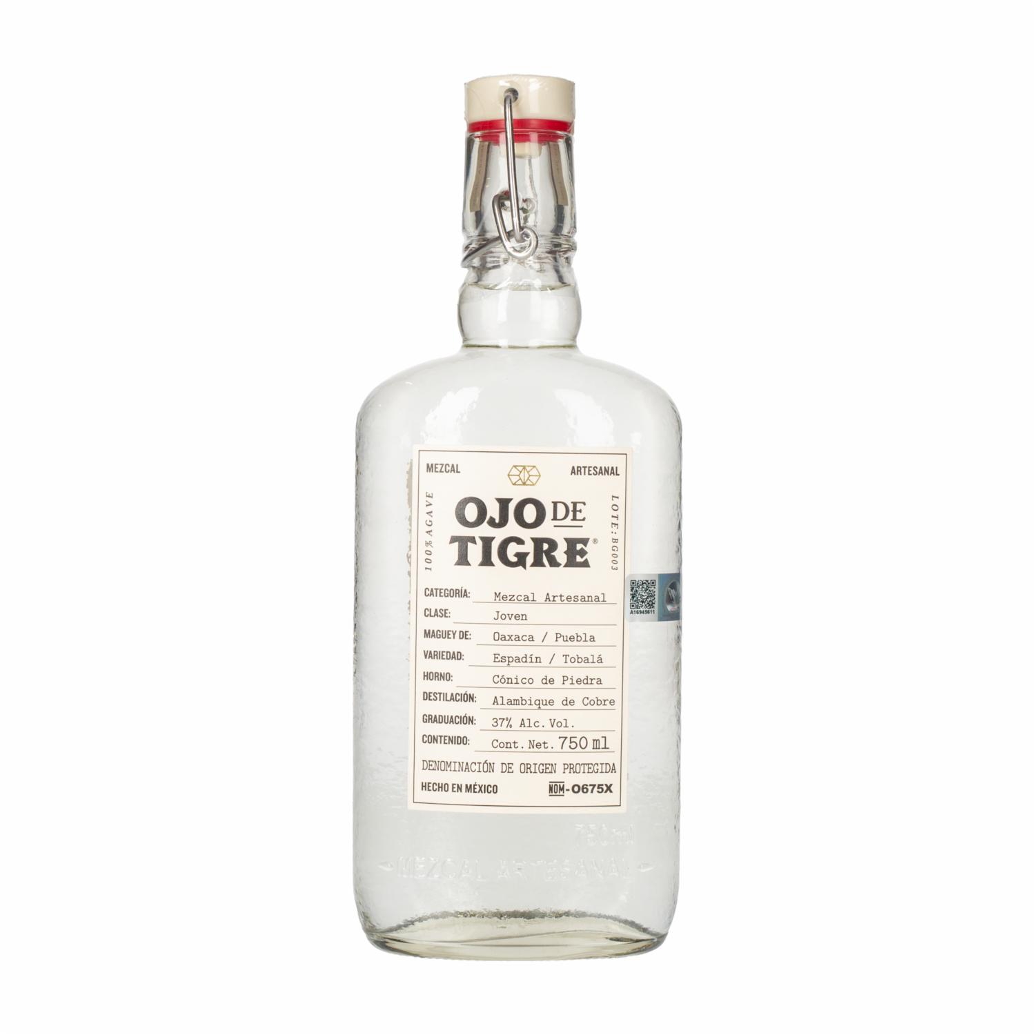 Mezcal Artesanal Joven Ojo De Tigre 750 Ml
