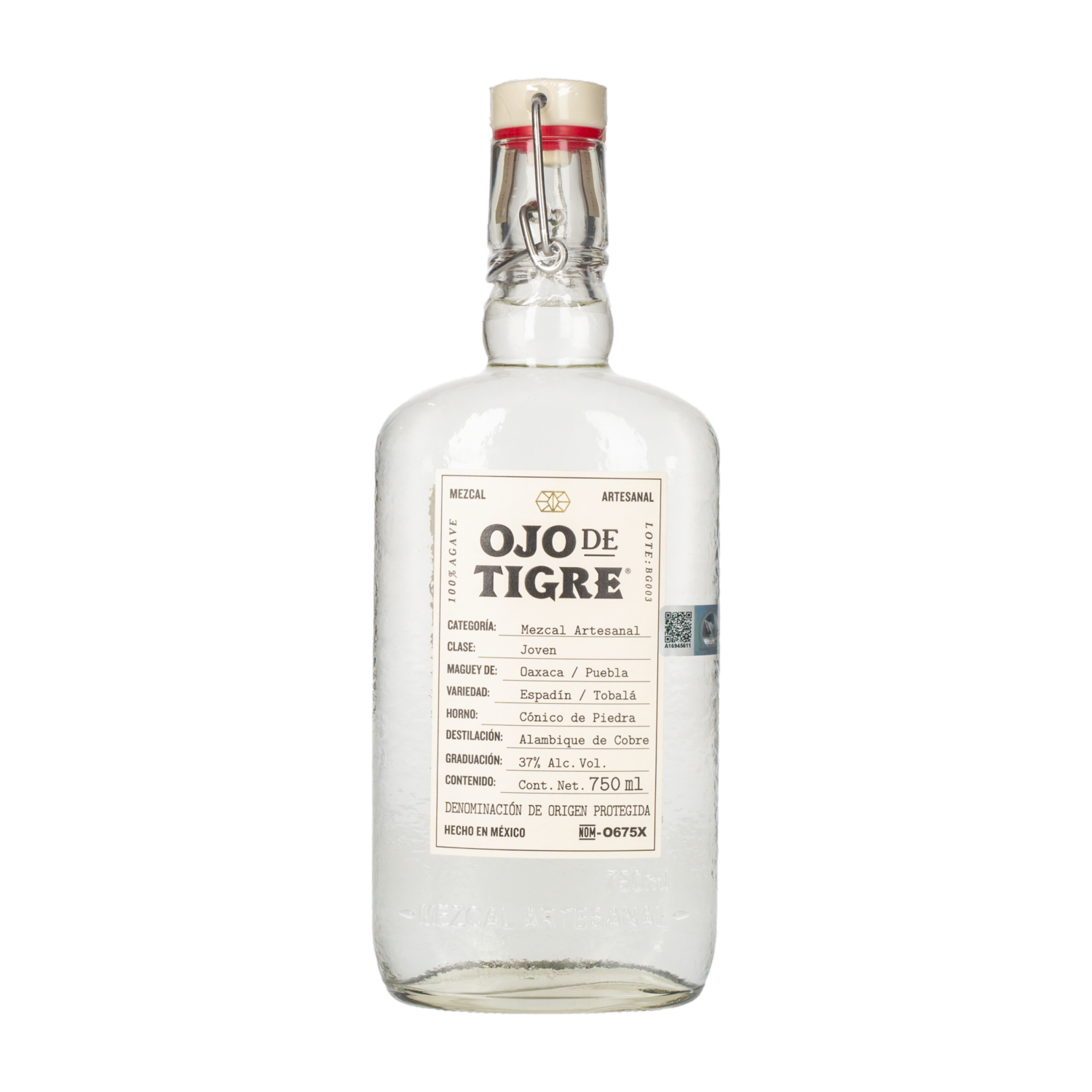 Mezcal Artesanal Joven OJO DE TIGRE 750 Ml