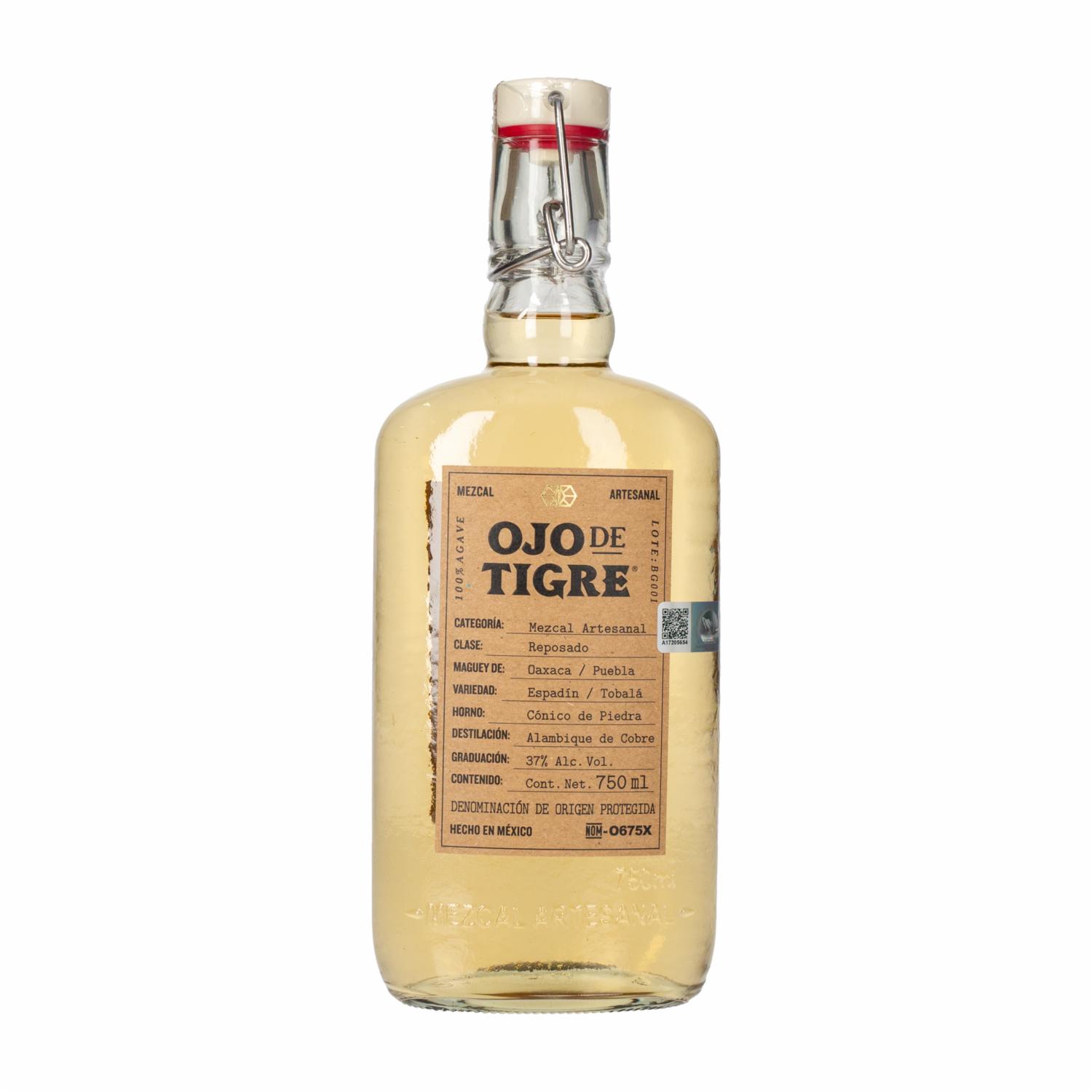 Mezcal Artesanal Reposado Ojo De Tigre 750 Ml