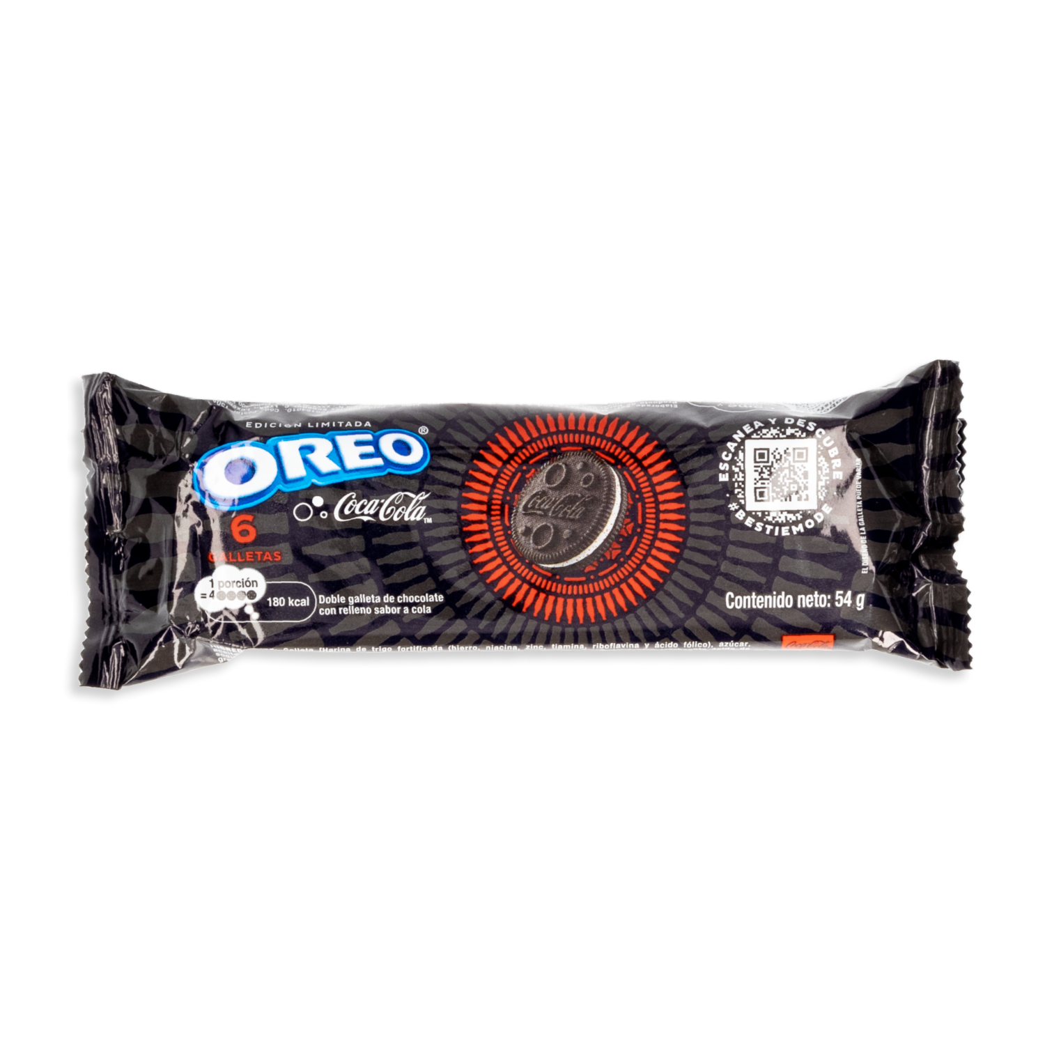 Galleta De Chocolate Con Relleno Sabor A Coca Cola OREO 54 G