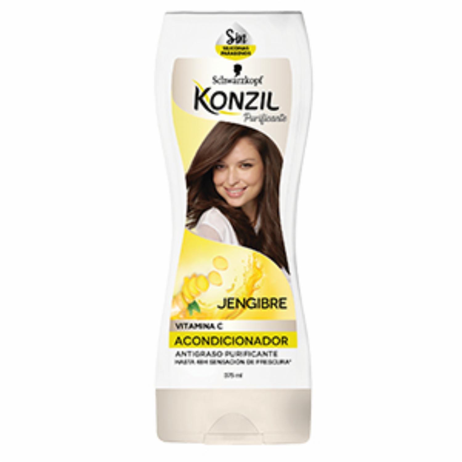 Acondicionador De Cabello Jengibre + Vit C KONZIL 375 Ml
