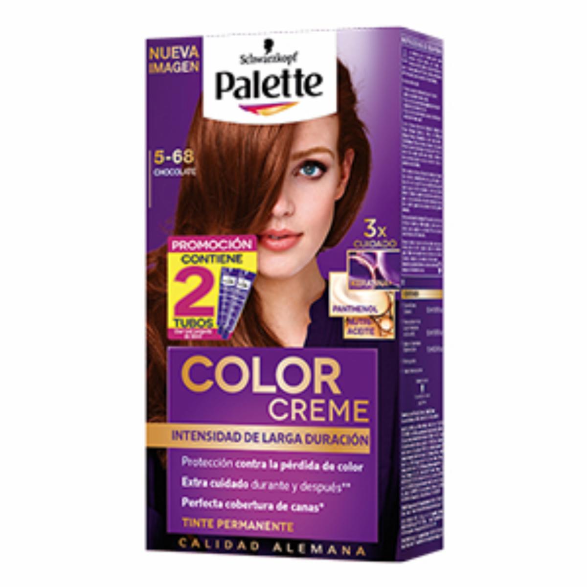 Tinte De Cabello Tono Chocolate 5-68 PALETTE Unidad