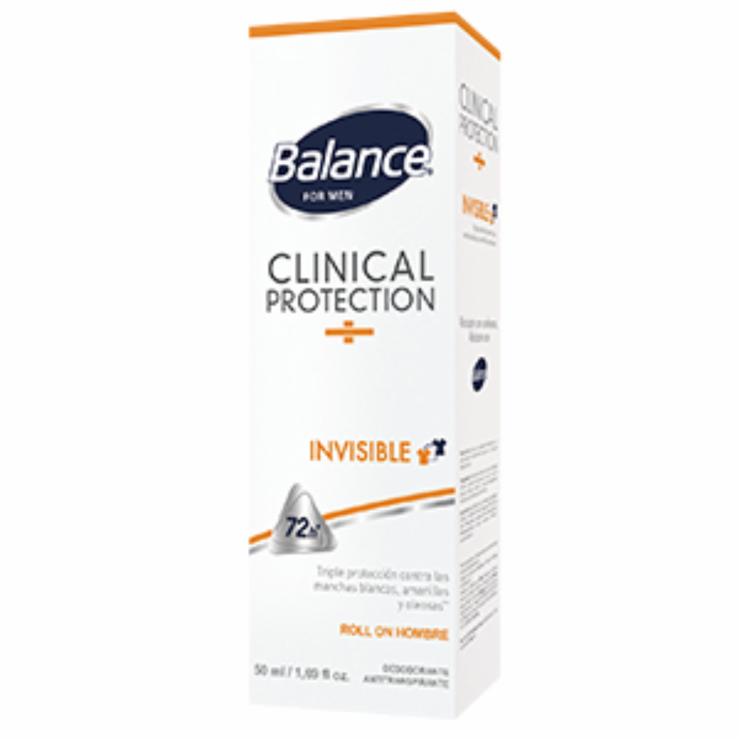 Desodorante En Roll On Para Caballero Clinical Invisible BALANCE 50 Ml