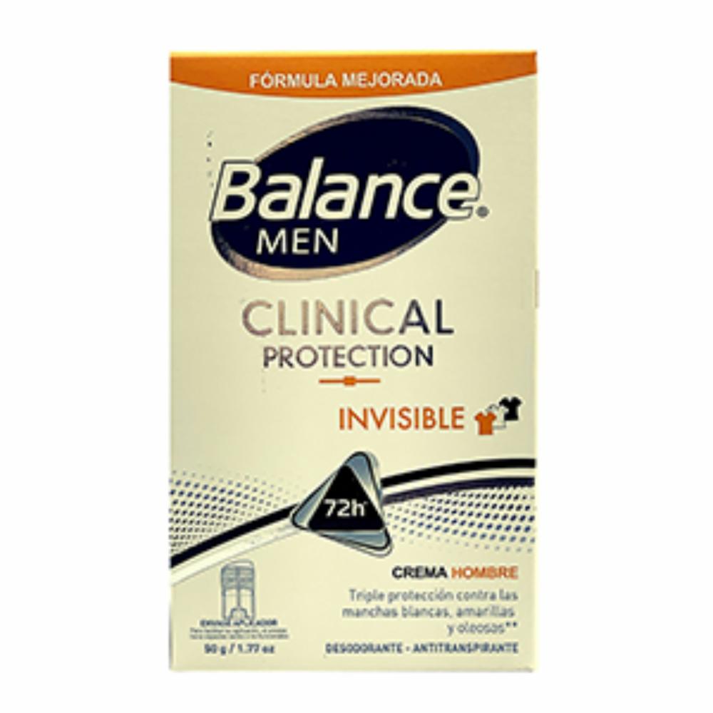 Desodorante En Barra Cliinical Invisible Men BALANCE 50 Gr