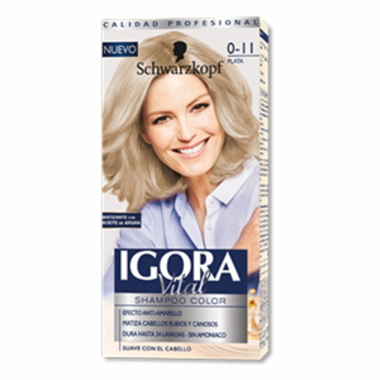 Tinte De Cabello Capilar Silver Martizante 0-11 IGORA VITAL Unidad