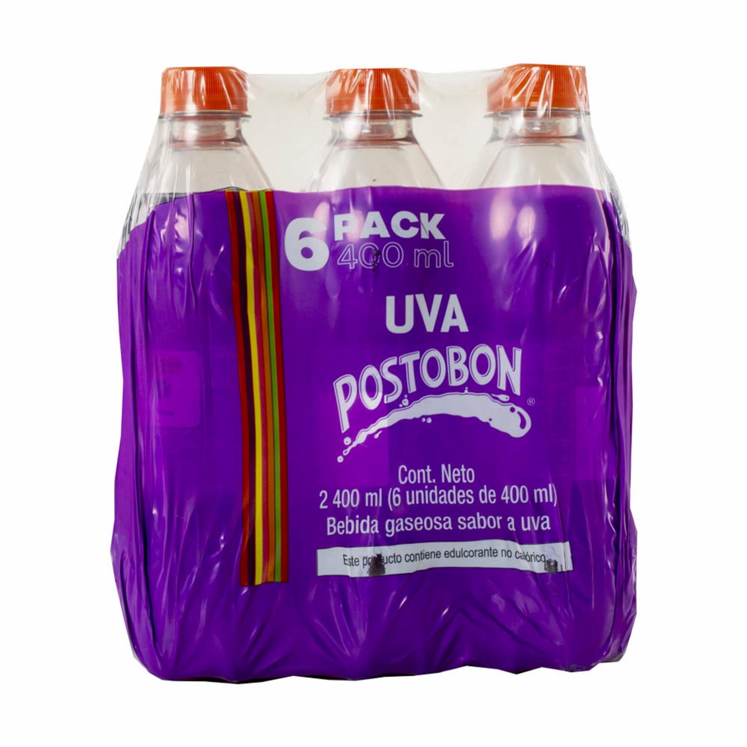 Bebida Gaseosa Sabor A Uva 6Pack POSTOBON 6 X 400 ml