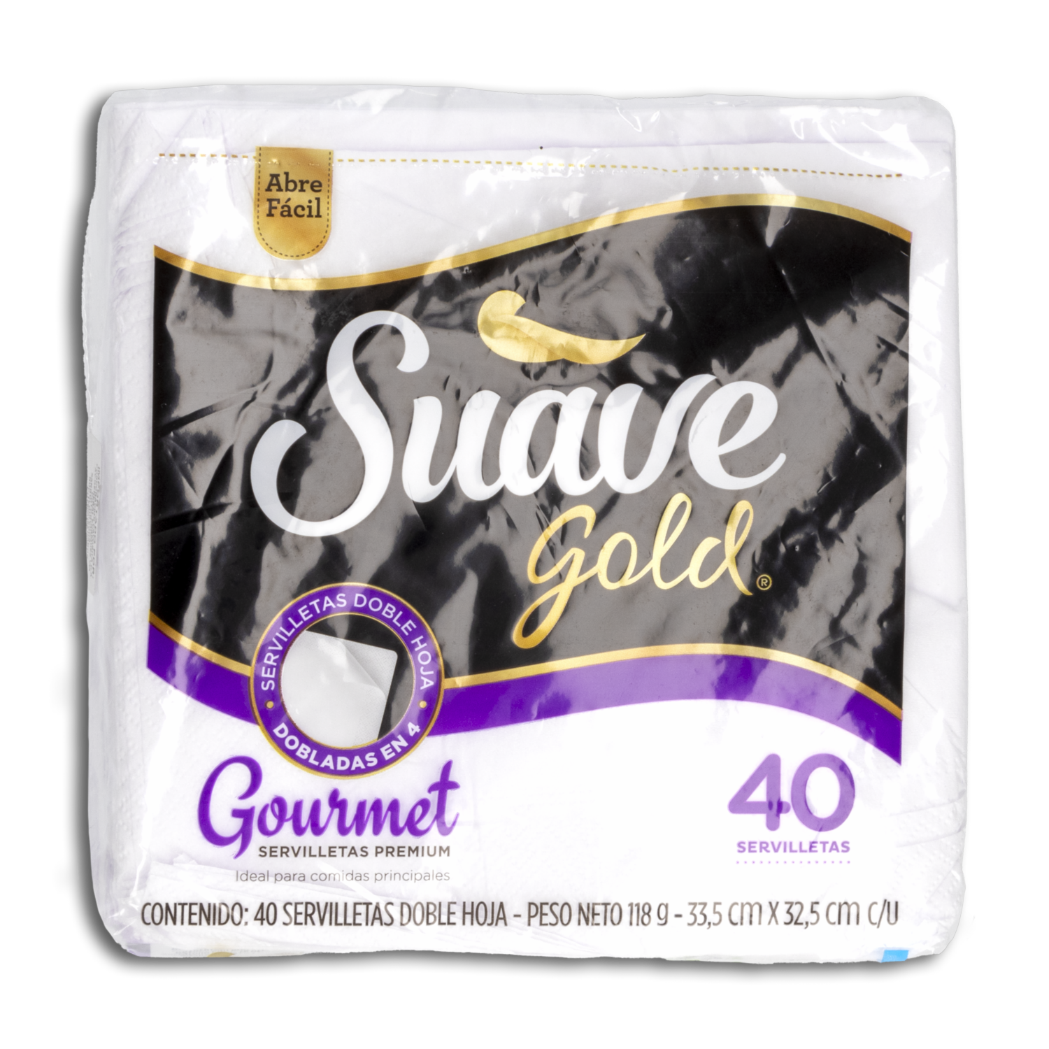 Servilletas Gold Gourmet ROSAL X 40 Uds