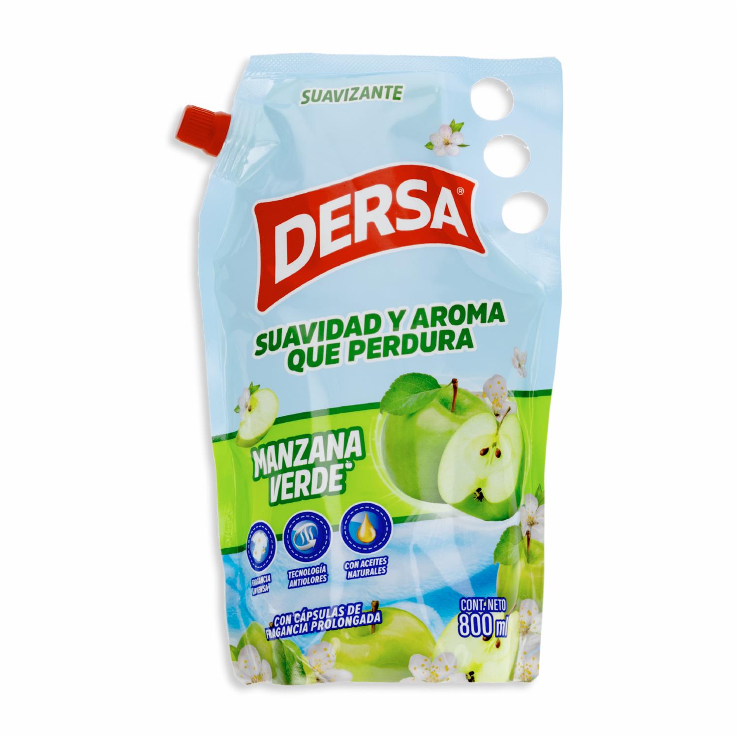 Suavizante Para Ropa Manzana Verde DERSA 800 Ml