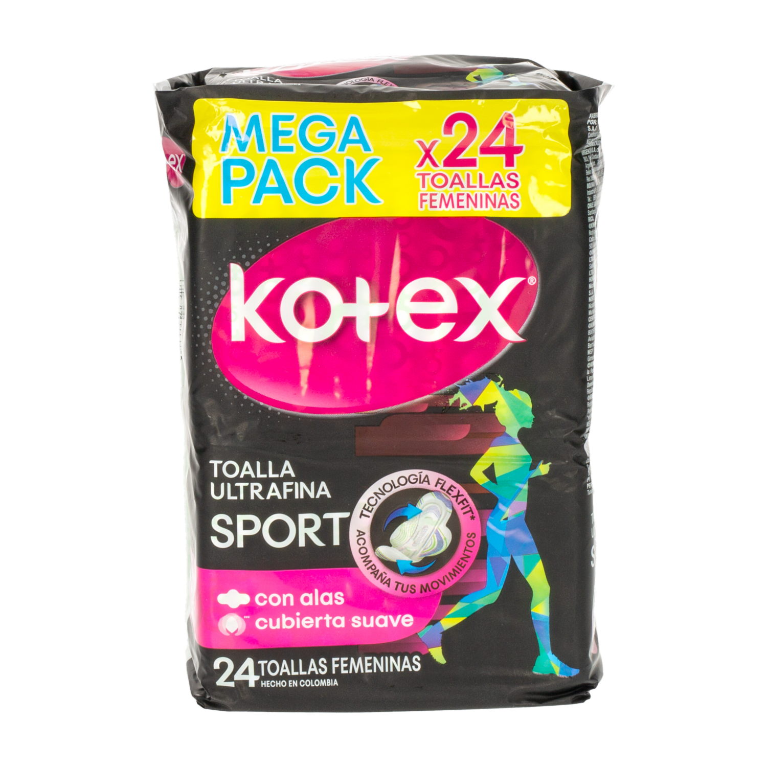 Toallas Femeninas Sport Ultra Fina KONZIL X 24 Uds