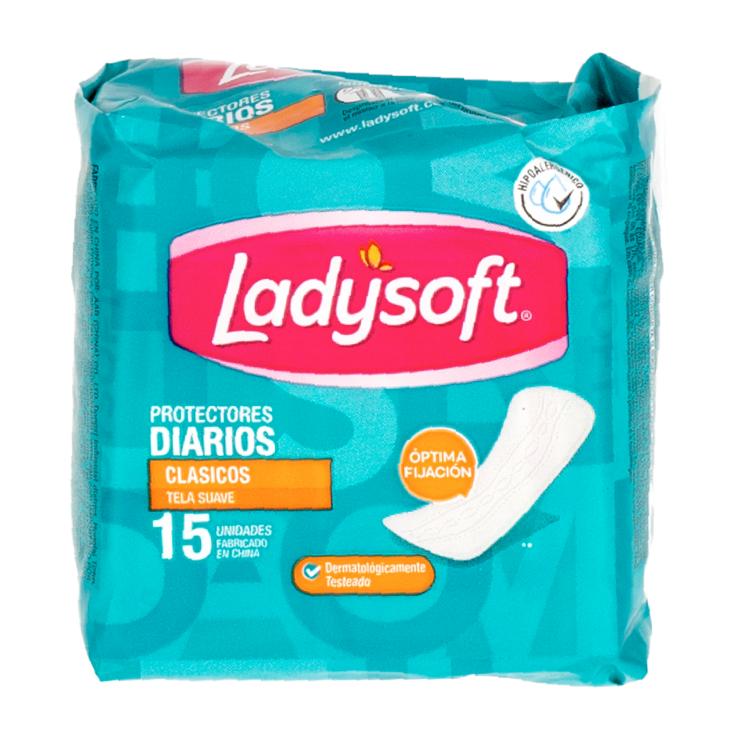 Protector Diario Clásico LADYSOFT X 15 Uds