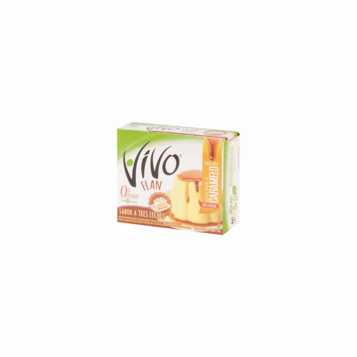 Flan Tres Leches VIVO Caja
