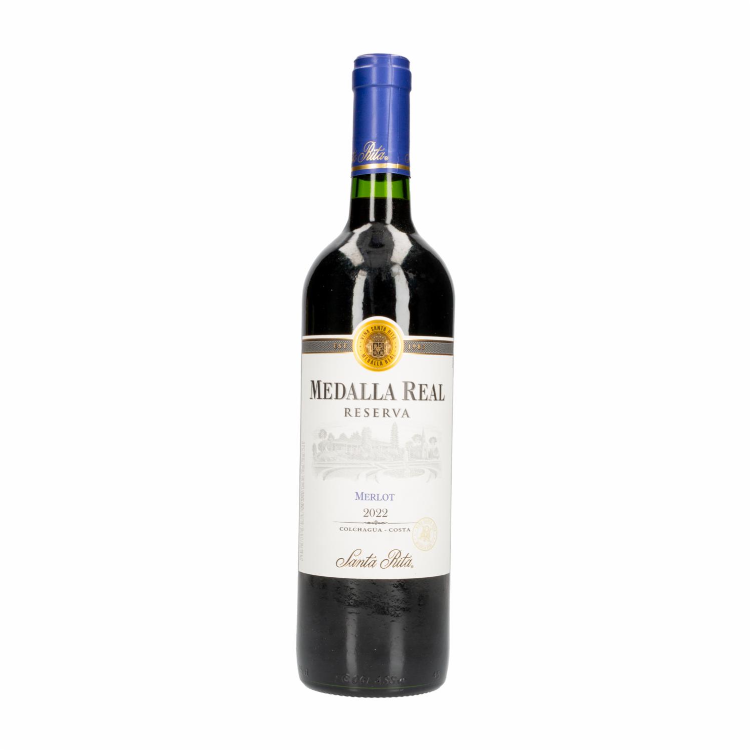 Vino Tinto Reserva Merlot Medalla Real 750 Ml