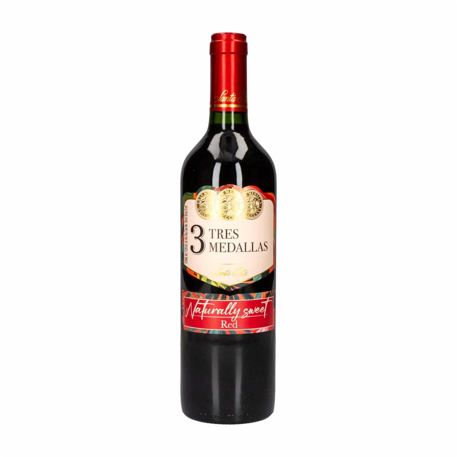 Vino Tinto Sweet Red Tres Medallas 750 Ml