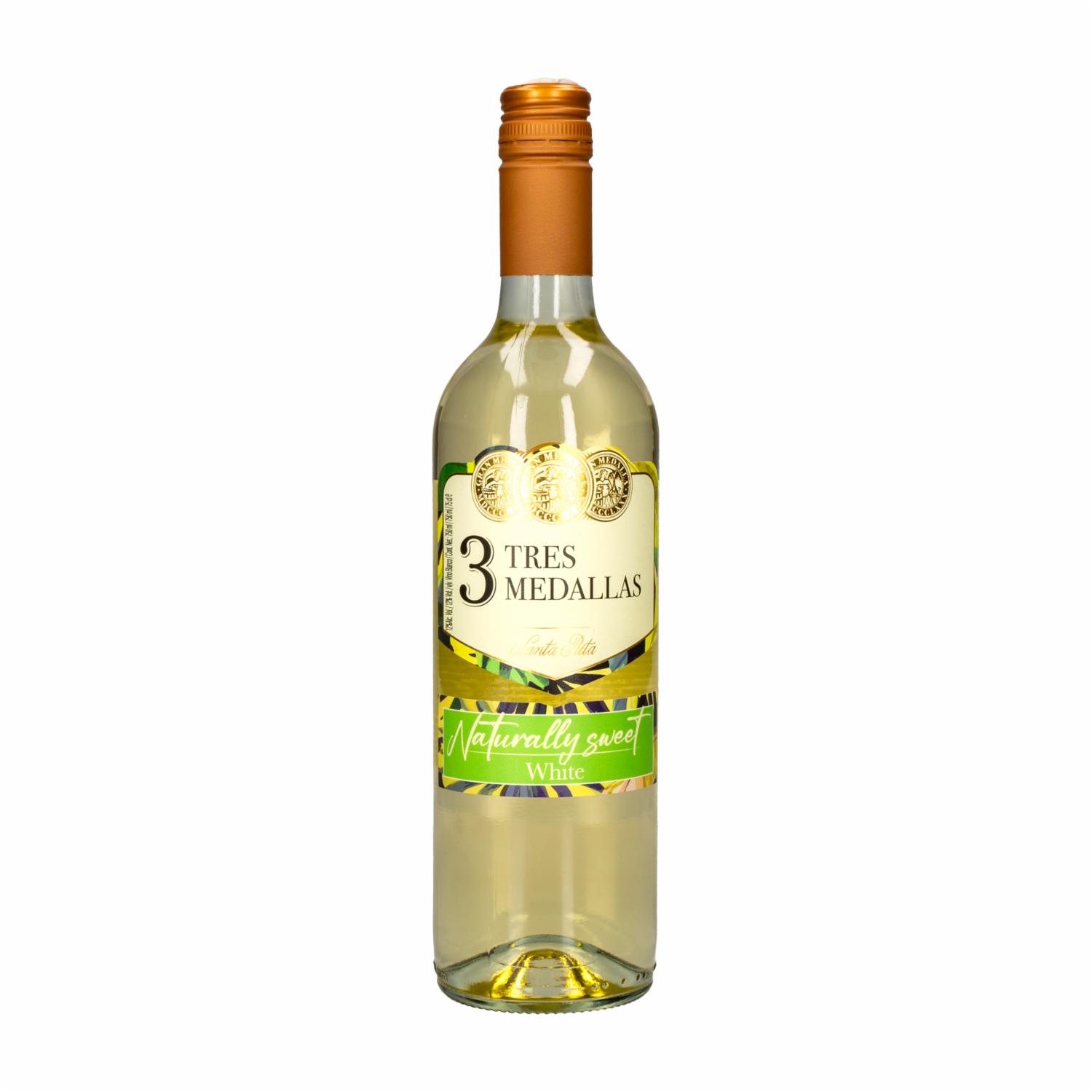 Vino Blanco Sweet White TRES MEDALLAS 750 Ml