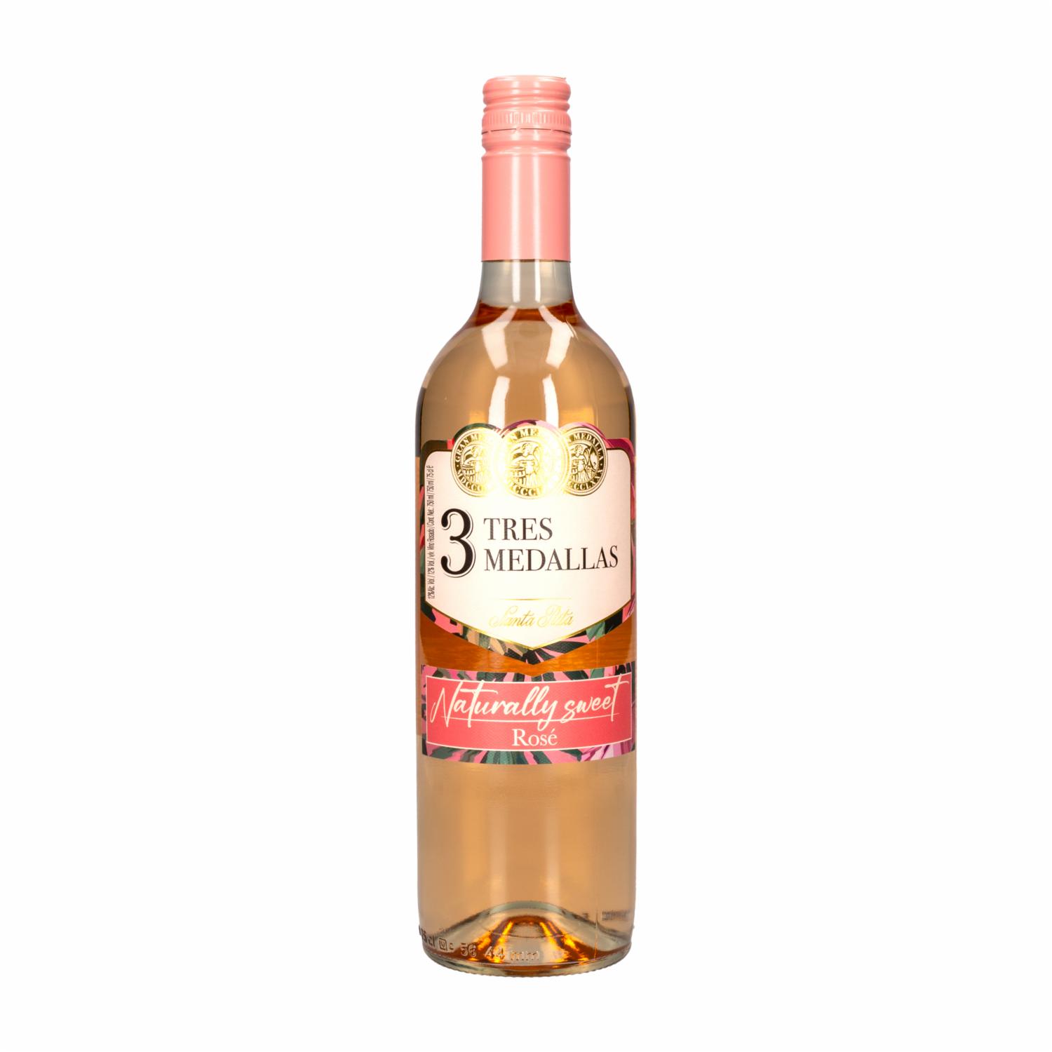 Vino Rose Sweet TRES MEDALLAS 750 Ml