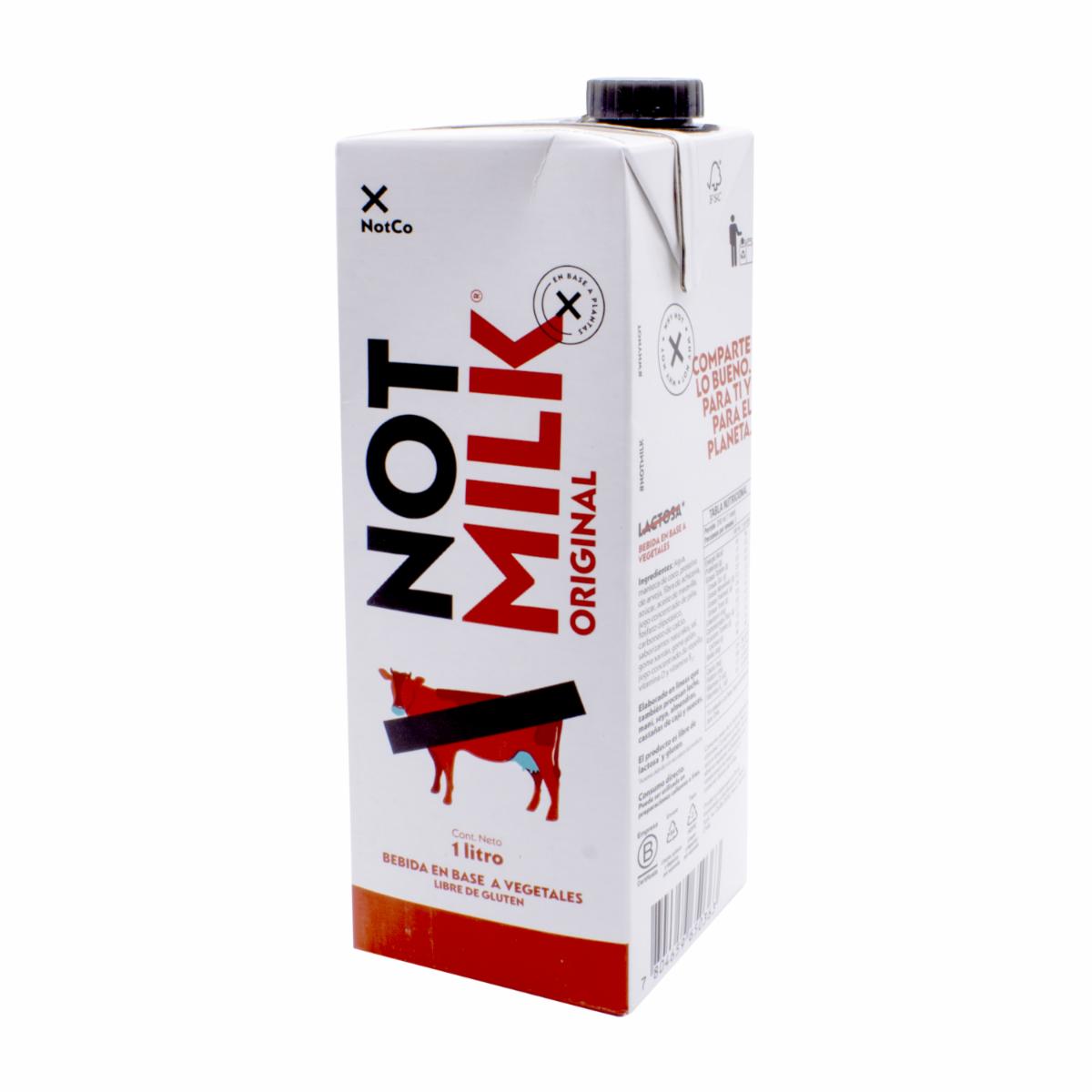 Bebida A Base De Vegetales Sabor Original NOT MILK 1000 Ml
