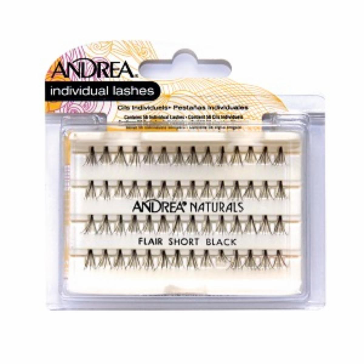 Pestañas Postizas Natural Short Black ANDREA Unidad